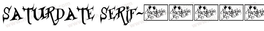 SATURDATE SERIF字体转换